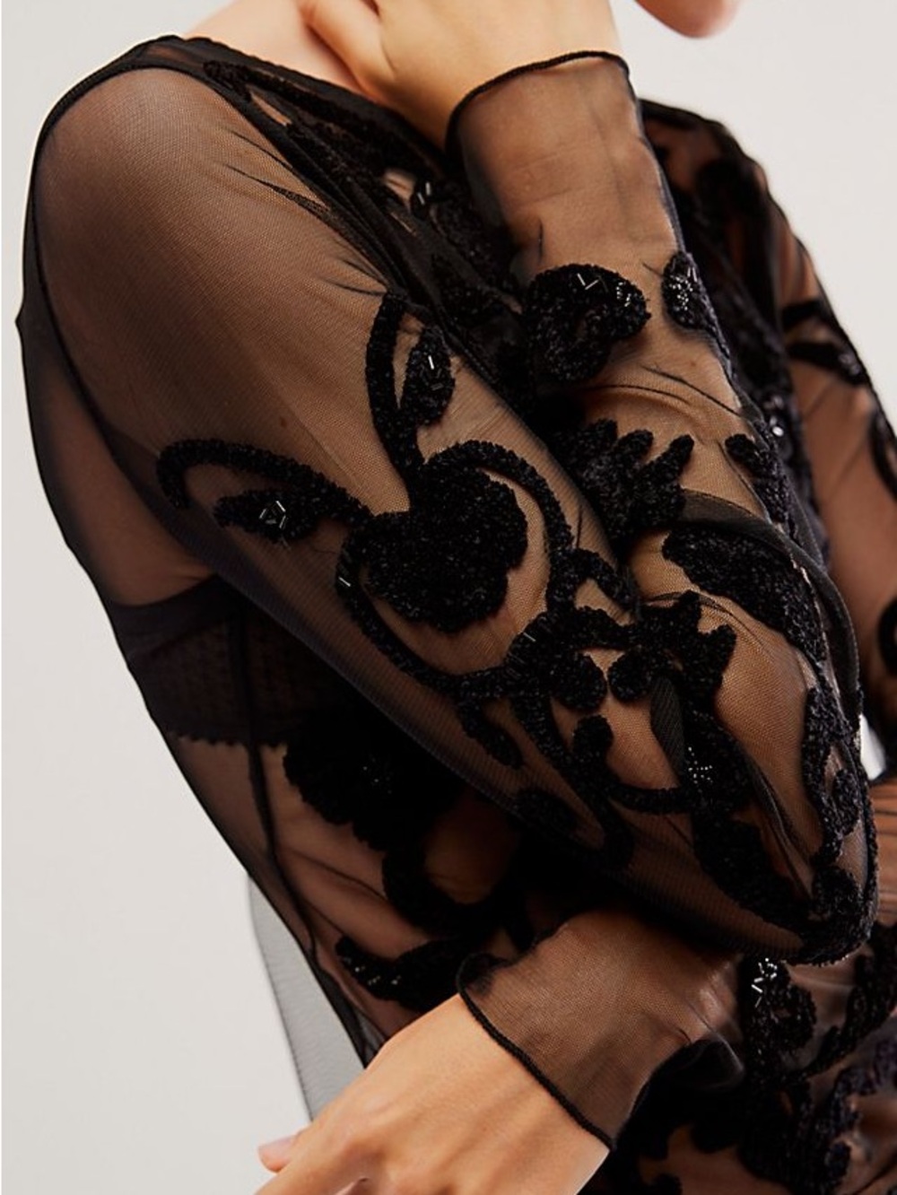 Free People Shine Through Long-Sleeve Top - Picture 15 of 15